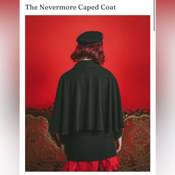 Lively Ghosts “nevermore cape coat/jacket” - Picture 4 of 7